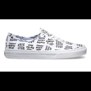 Vans x Baron von Fancy NWT Canvas Sneakers 6.5